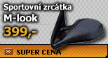 Sportovní zrcátka M-look manuál černé